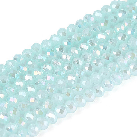 Baking Electroplate Glass Beads Strands LS-DGLA-A039-J2mm-B26-1