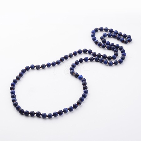 Natural Lapis Lazuli Necklaces NJEW-D264-08-1