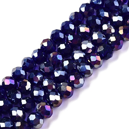 Electroplate Glass Beads Strands LS-EGLA-A044-T6mm-B06-1