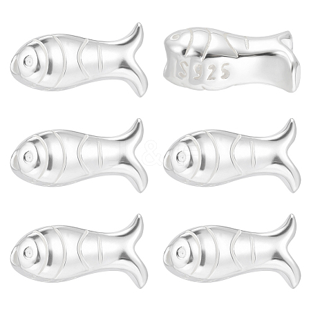 6Pcs 925 Sterling Silver Beads STER-PH0004-80-1