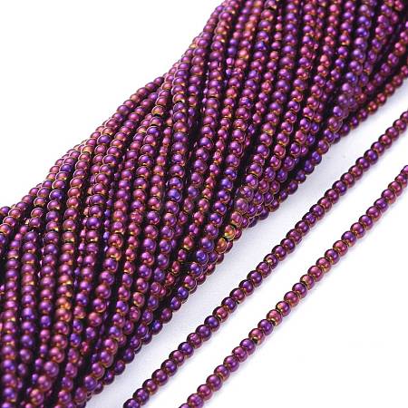 Electroplate Glass Beads Strands EGLA-K014-A-FP03-1