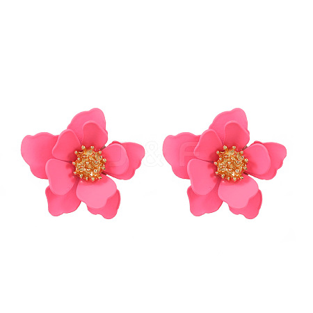 Acrylic Stud Earrings WH-WGDDCF2-02-1
