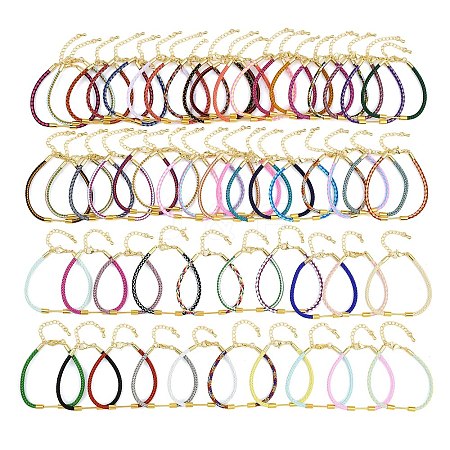 Braided Steel Wire Bracelet Making KK-CBA6056-03G-1