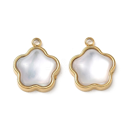 Natural Freshwater Shell Pendants STAS-G397-12G-01-1