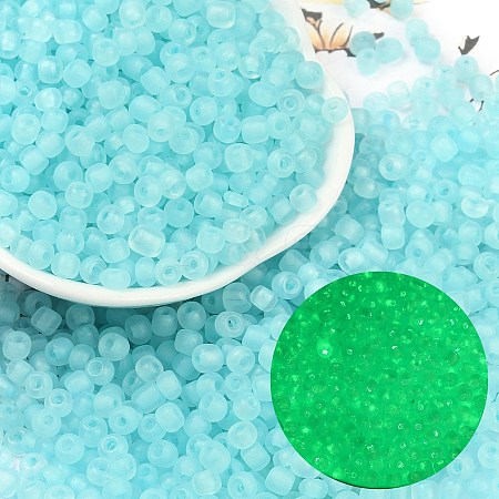 6/0 Luminous Glass Seed Beads SEED-NH0001-01F-1