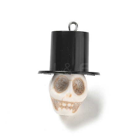 Halloween Opaque Resin Pendants RE-CBA098D-04P-A-1