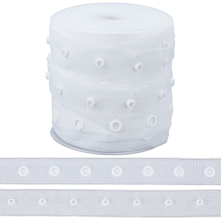 10 Yards 2-Row Plastic Snap Button Tape FIND-OC0003-85B-1