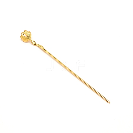Alloy Hair Stick Findings FIND-WH0092-56G-1