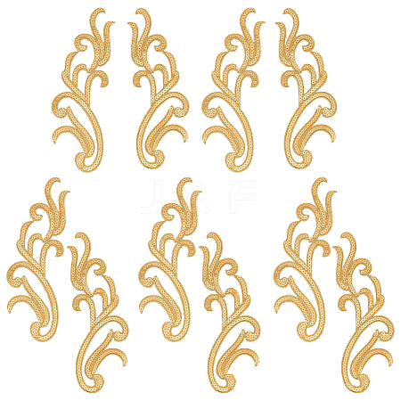 5Pairs Embroidery Thread Clothing Patches PATC-GF0001-96B-1