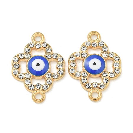 Alloy Blue Enamel Connector Charms ENAM-S003-02I-1