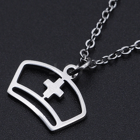 Non-Tarnish 201 Stainless Steel Pendant Necklaces LS-NJEW-S105-JN533-45-1-1