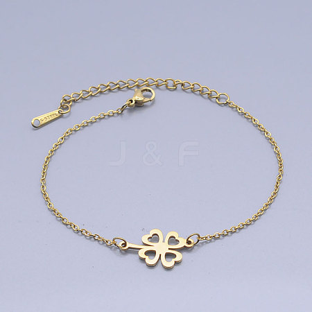 201 Stainless Steel Link Bracelets BJEW-T011-JN509-2-1