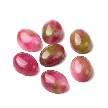 Dyed & Heated Natural White Jade Cabochons G-G864-03F-1