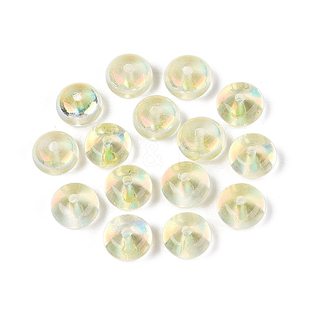 Baking Paint Electroplate Transparent Glass Beads EGLA-Q141-01B-A12-1