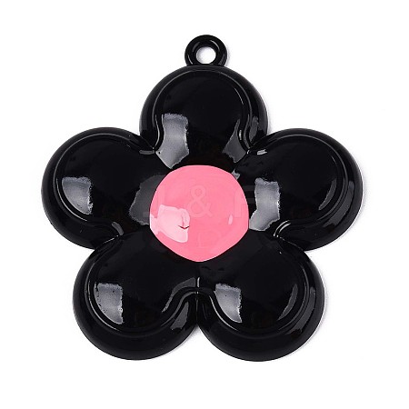 Spray Painted Alloy and Enamel Big Pendants PALLOY-T092-80A-1
