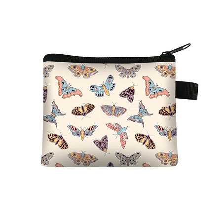 Butterfly Pattern Polyester Clutch Bags PAAG-PW0016-16J-1