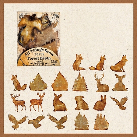 Waterproof PET Stickers Set DIY-Z030-01D-1