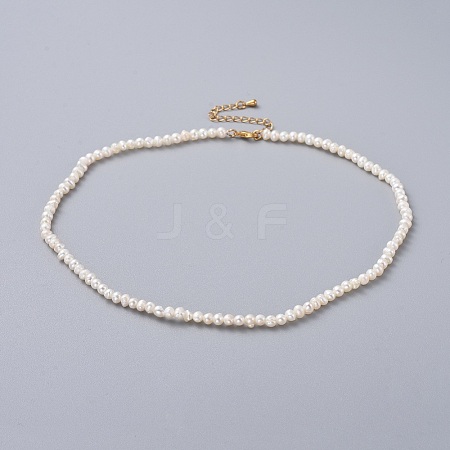 Natural Freshwater Pearl Necklaces NJEW-JN02515-1