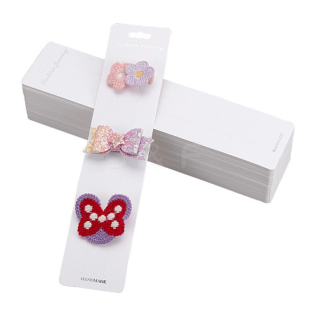 Paper Hair Clip Display Cards CDIS-WH0020-13-1