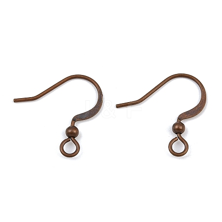 Brass French Earring Hooks X-KK-Q369-RC-1