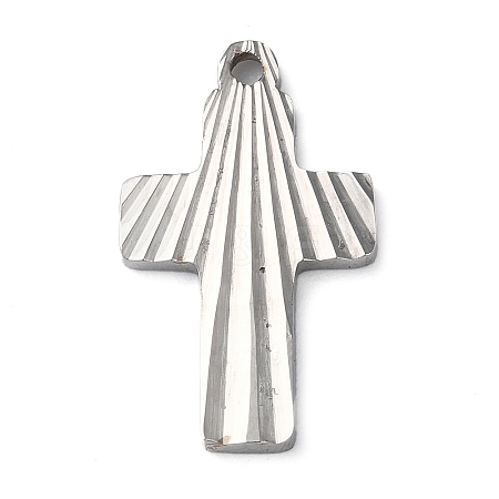 Non-Tarnish 304 Stainless Steel Pendants STAS-D025-02P-01-1