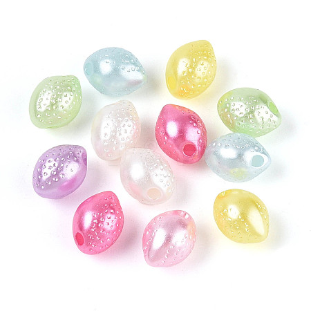 Pearlized Opaque Acrylic Beads SACR-T035-11M-1