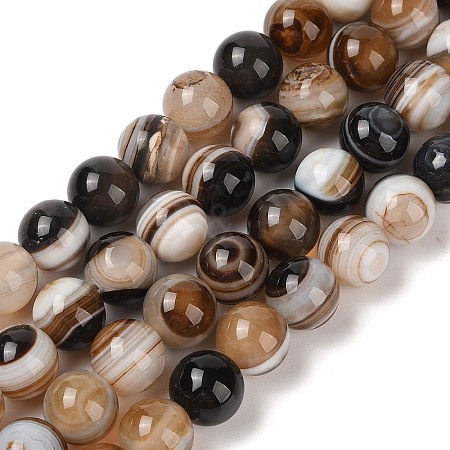 Natural Banded Agate G-Q194-C02-03B-1