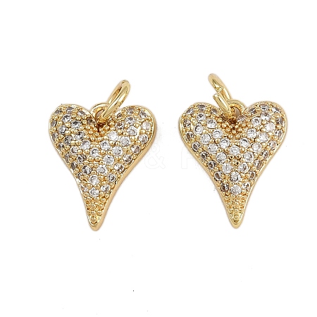 Brass Micro Pave Cubic Zirconia Pendants ZIRC-I367-11G-02-1