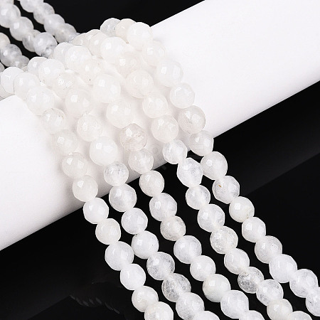 Dyed Natural White Jade Beads Strands G-T139-6mm-60-26-1