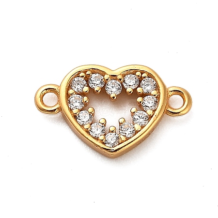 925 Sterling Silver Micro Pave Cubic Zirconia Connector Charms STER-U009-03G-02-1