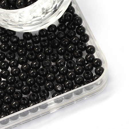 Opaque Acrylic Beads MACR-S802-3mm-QZ30-1