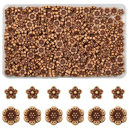 400Pcs 2 Styles Opaque Acrylic Beads SACR-YW0002-15-1