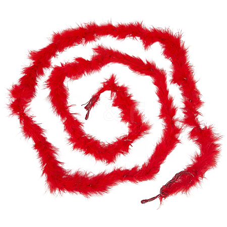 1Pc Turkey Feathers Fluff Boa for Dancing AJEW-GF0012-31C-1