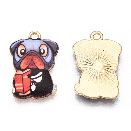 Printed Alloy Pendants ENAM-N056-199H-1