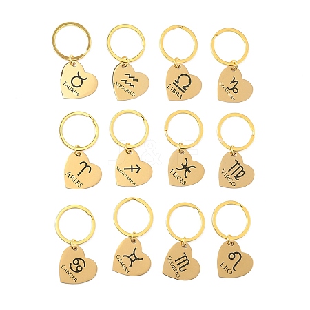 201 Stainless Steel Keychains KEYC-I120-01G-1