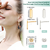 60Pcs 2 Colors 201 Stainless Steel Stud Earring Findings with Hole EJEW-BBC0002-15-2
