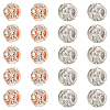 20Pcs 2 Colors Brass Beads RB-AR0001-07-1