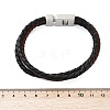 Braided Microfiber Leather Cord Bracelets for Women Men BJEW-D304-17P-02-3