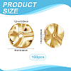 100Pcs Brass Spacer Beads KK-PH0011-43G-2