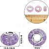Acrylic & Resin & Polymer Clay Rhinestone European Beads FPDL-NB0001-02C-2