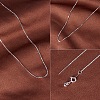 925 Sterling Silver Box Chain Necklaces STER-PH0001-03P-6