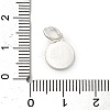 925 Sterling Silver Crimson Enamel Pendants STER-C014-01D-S-3