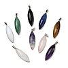 Natural & Synthetic Mixed Gemstone Faceted Pendants G-B149-12P-1
