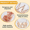 4Pcs 4 Styles Alloy Rhinestones Crown Cake Decoration DIY-SP0003-26RG-5