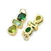 Brass Micro Pave Cubic Zirconia Pendants KK-H259-12B-G02-2