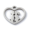 Non-Tarnish 304 Stainless Steel Charms STAS-C097-38C-P-1