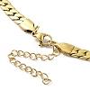 Ion Plating(IP) 304 Stainless Steel Cuban Link Chain Necklace NJEW-K249-01A-G-3