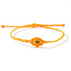 Adjustable Evil Eye Polyester Cord Braided Bracelets for Men Women BI7988-5-1