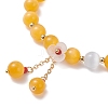 Cat Eye Beads Stretch Bracelets for Women BJEW-TA00691-02-3