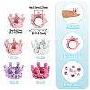 48Pcs 4 Colors Alloy Crown European Beads FIND-TA0010-45-5